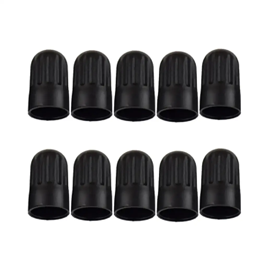 10 Pieces Long Plastic Protection Cap Cover for TR20008 TPMS Black