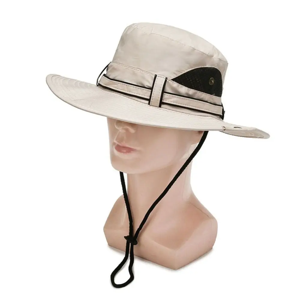 أزياء الأشعة فوق البنفسجية حماية الرجال دلو قبعة واسعة حافة واقية من الشمس قبعة بنما قبعة صياد قبعة الصيد قبعة الشمس