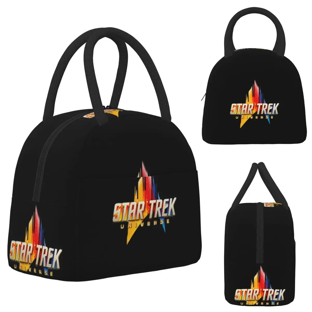 Star Treks Science Fiction TV Series Insulated Lunch Bag for Women Office Cooler ThermalLunch Boxes Container