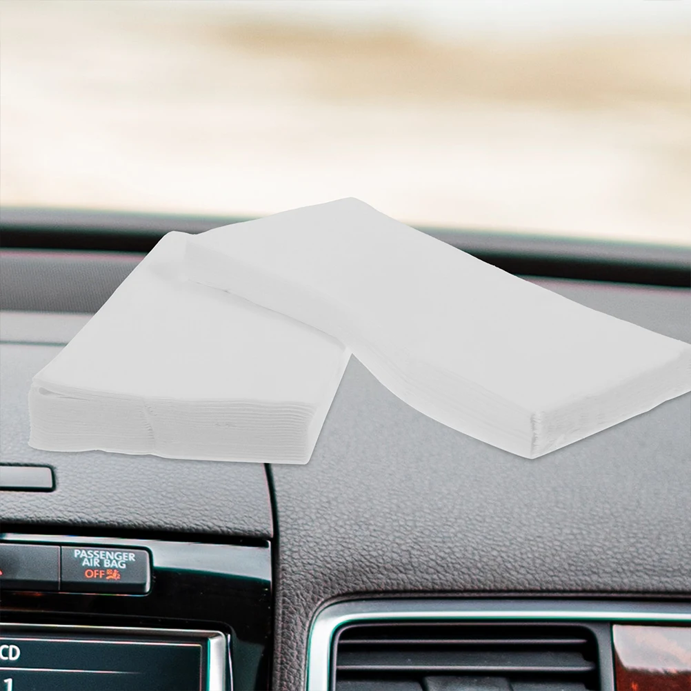 

15 Bags Car Tissue Refill Wood Pulp Facial Paper Napkins 50 Sheets Per Pack Soft Comfortable Car Travel Kitchen Use