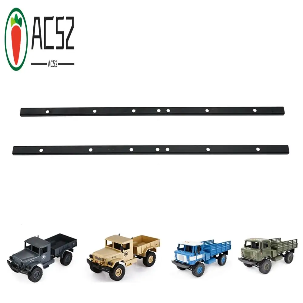 AC52-2Pcs chasis de Metal viga marco lateral chasis para WPL B14 B24 1/16 RC piezas de mejora de coche Accesorios