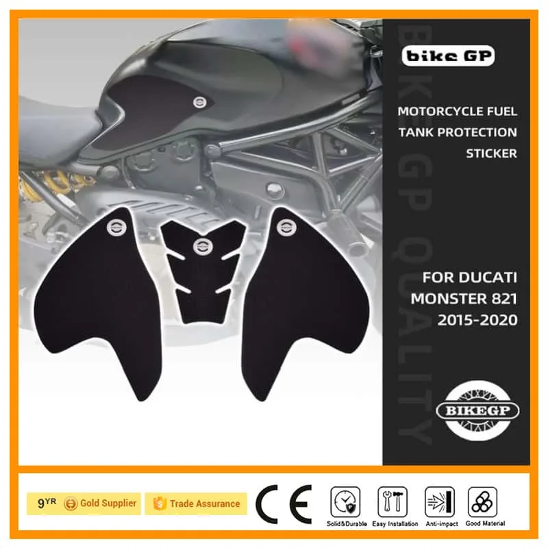 Motorcycle fuel tank sticker is suitable for Ducati Monster 821 2015-2020 anti-skid body sticker modification