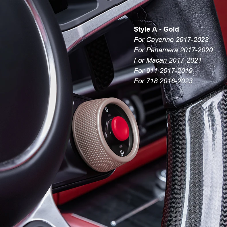 Sport Chrono Lenkradknopf für Porsche Cayenne/Panamera Macan/911 718/Taycan 2017–2025 SC Modus Switch Kit Plug Play – Detail 11