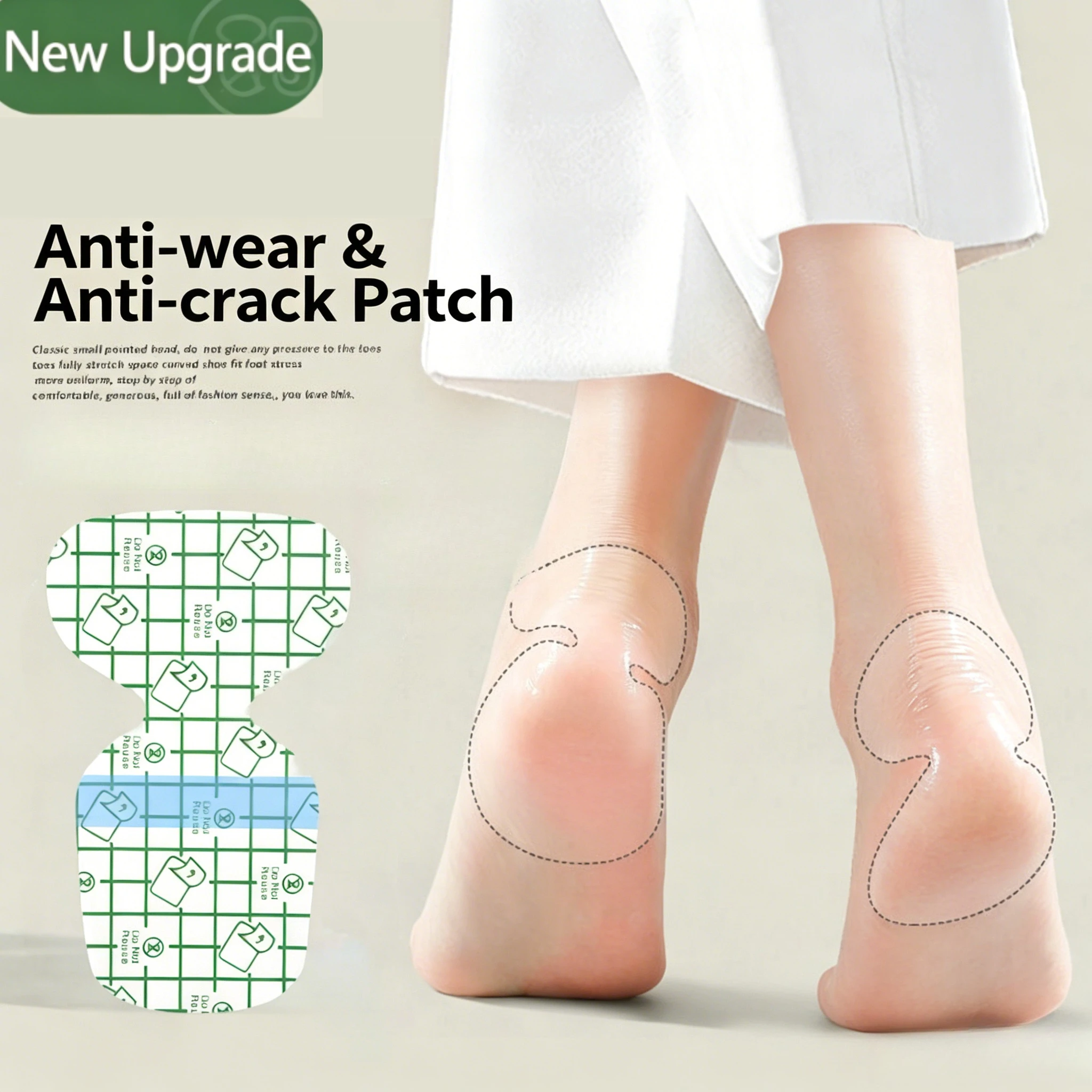 PU Heel Protector Waterproof Anti Blister Shoe Inserts Dry Skin Patch Invisible Foot Care Sticker High Heels Gentle Effect Ultra