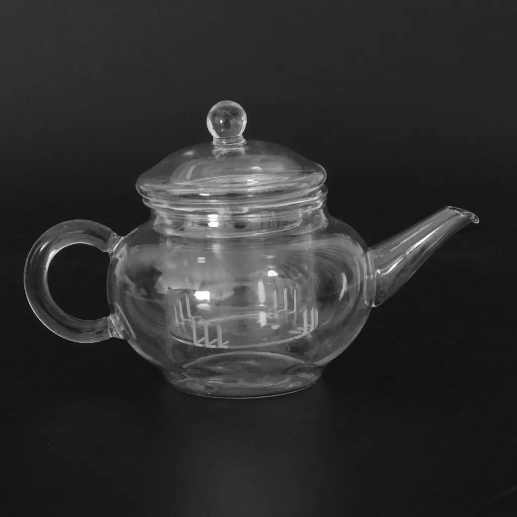 Heat Resistant Glass Teapot with Infuser Coffee Tea Leaf Herbal Set 250ml