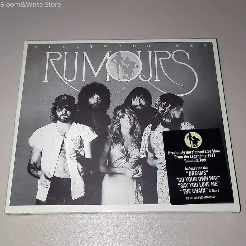 

Retro Rock Band Fleetwood Mac Music CD Rumours Live 2CD Classic live albums Music Record Walkman Car Soundtracks Box Fan gifts