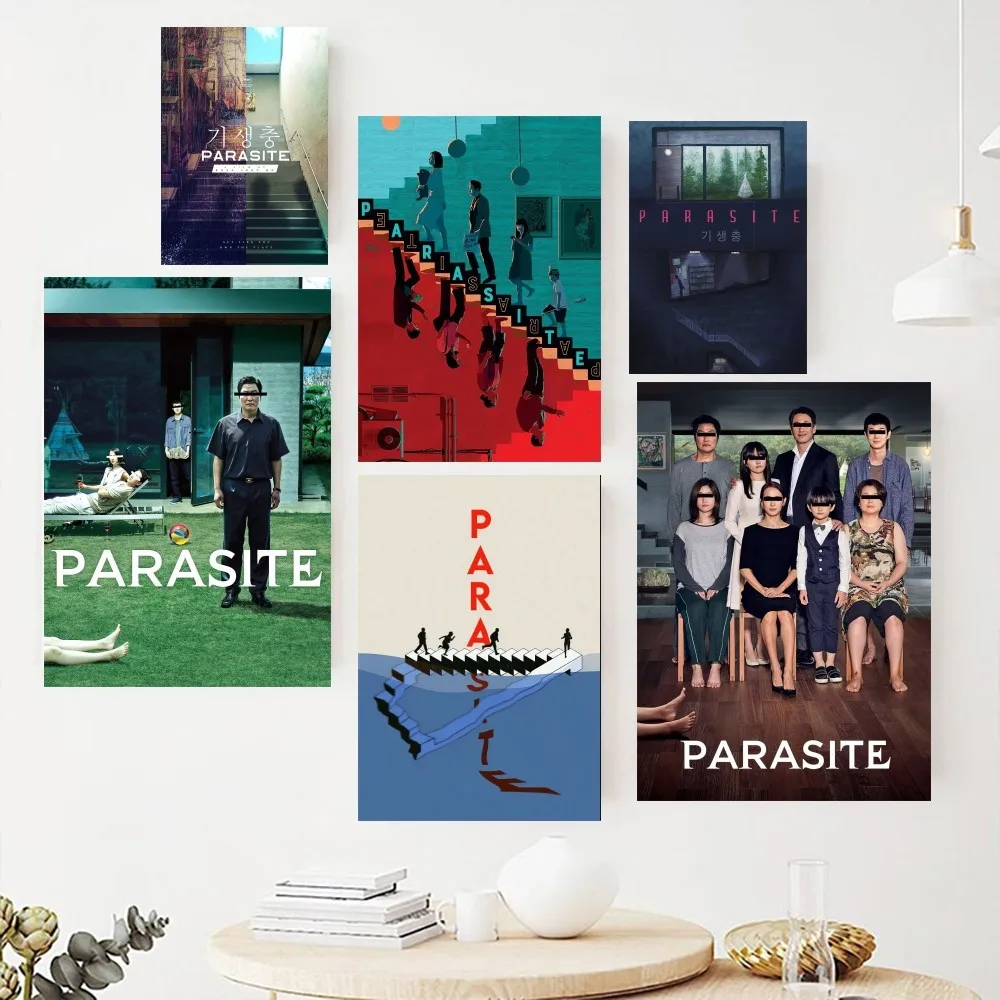 Korean Drama Parasite Poster Paintings on The Wall Picture for Living Room Interior Painting Room Decoration