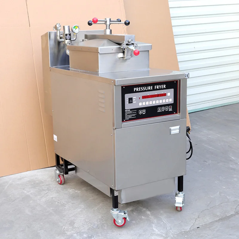 380v Vertical Pressure Fryer 24L High Voltage Gas Commercial Stainless Steel Electric Heating  Fried Chicken Equipment