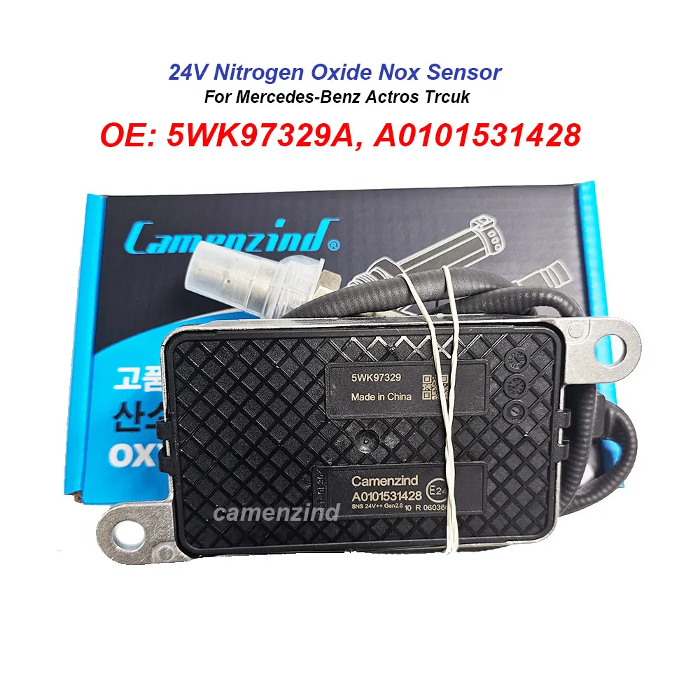Image of 5WK97329A A0101531428 LKW-Stickoxid-Sensor 010153142 A0101531428 / 003 NOX-Sensor 24V Hochwertig für Mercedes-Benz Actros AROCS ANTOS LKW Vollständig Getestet