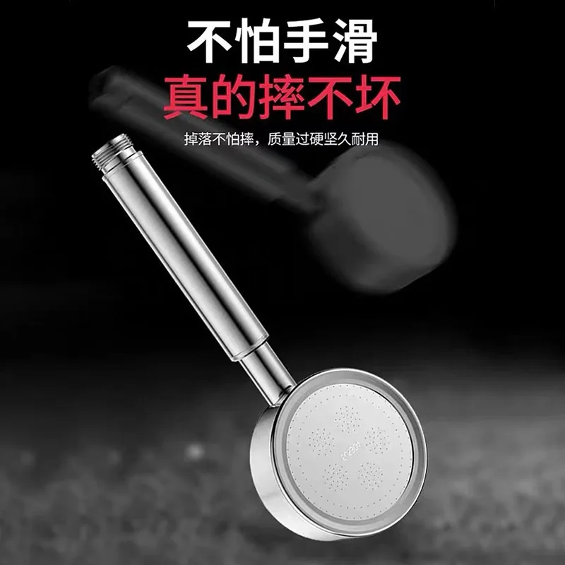 Cabezal de Ducha Manual de Acero Inoxidable SUS 304, Alta Presión, Ahorro de Agua, Chorro de Lluvia Supercargado, Accesorios de Baño