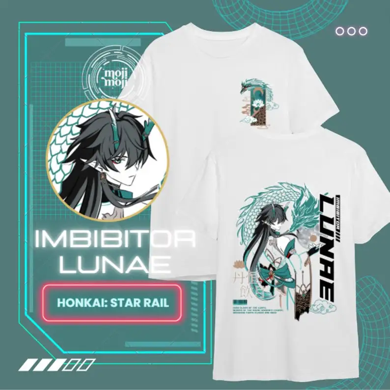 Imbibitor Lunae Honkai Star Rail Shirt Honkai: Star Rail T-shirt Imbibitor Lunae Merch Dan Heng theme Merch Gamer Shirt