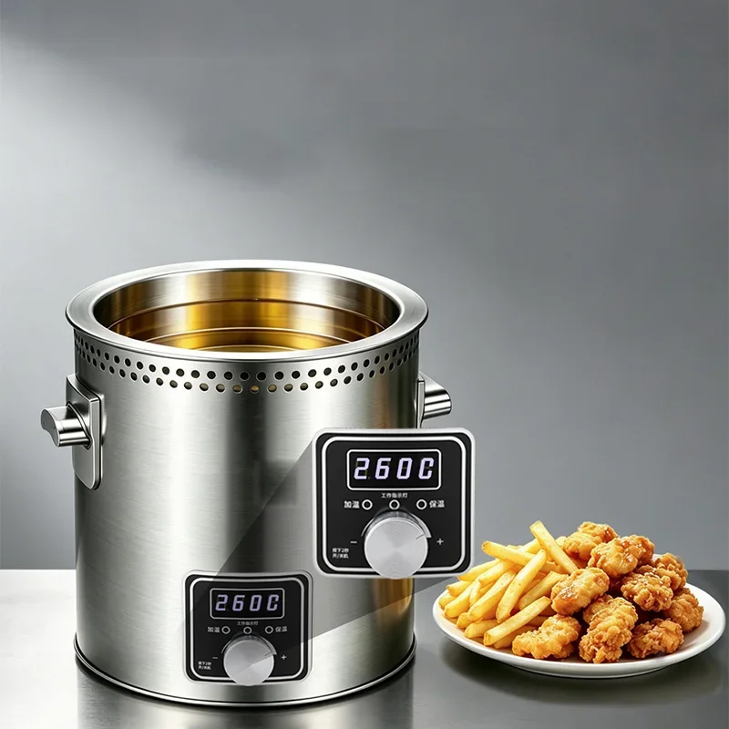 3.5L New Commercial Oil Heater, 5.5L Constant-Temperature Oil Heater, Small Oil Heater for Pickled Fish and Oil-Drizzled Noodles