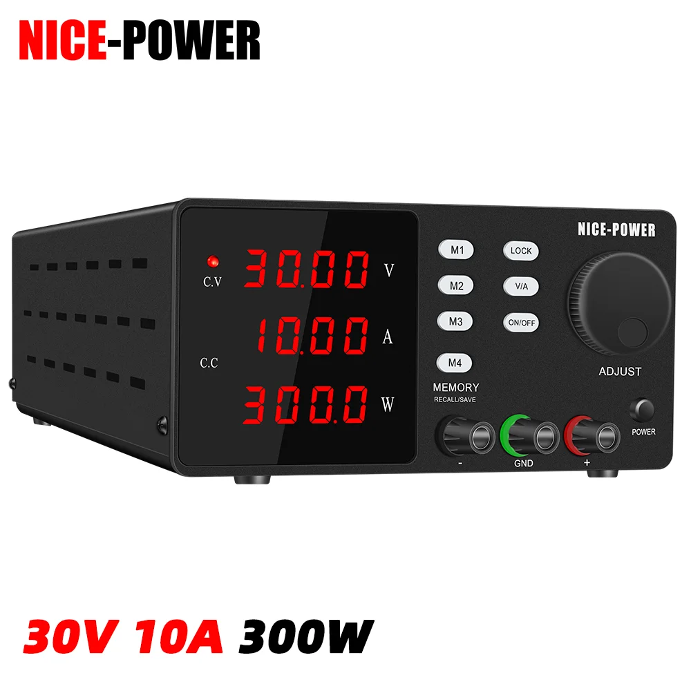 NICE-POWER SPPS-S3010 Precision Adjustment Knob Switching DC Power Supply 30V10A LAB/industry Testing 4Groups of Memory Function