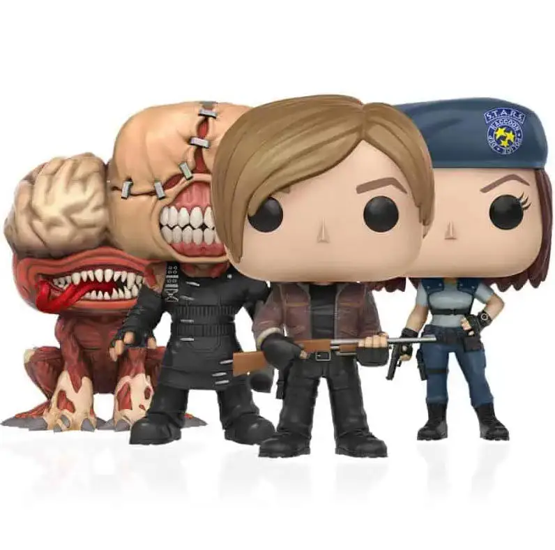 Resident Evil - La Nemesis # 157 Jill Valentine # 155 Leon S. Kennedy # 156 Licker # Colección de 158 Figuras de Vinilo, Juguetes Coleccionables