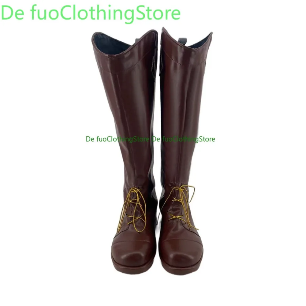 DefuoClothing Yenissey Cosplay Sapatos Botas de convenção de anime ﻿   Sapatos e botas de dramatização de jogo de anime para festa de Halloween