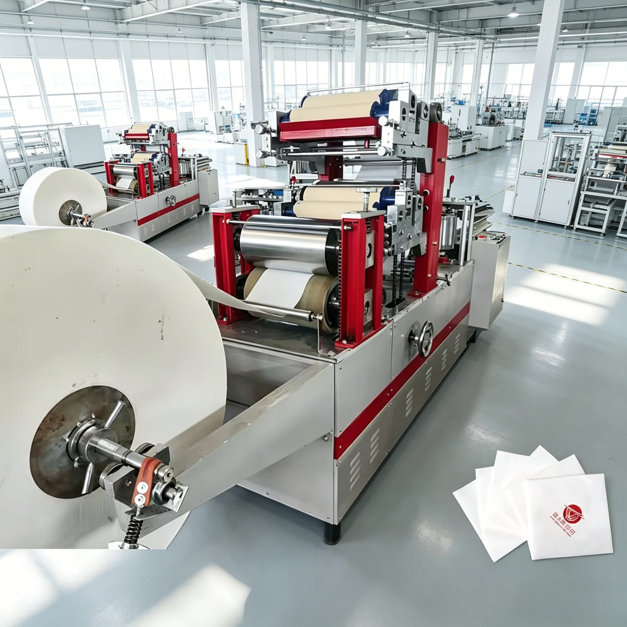 Low Cost Napkin Making Machine Tissue Paper Serviette Paper Making Machine Equipment for the Production of Napkins customized
