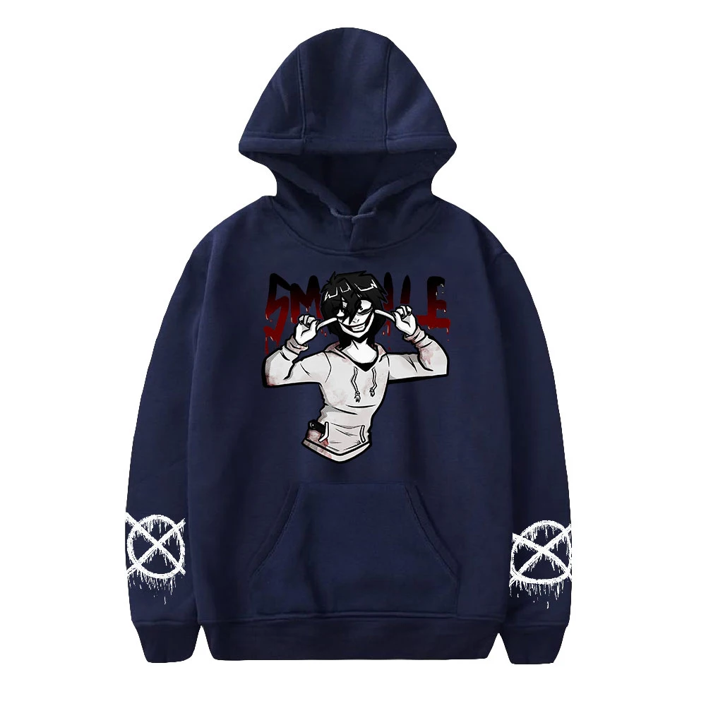 ผู้ชายHoodieใหม่Creepyพาสต้าพิมพ์Hoodieฤดูใบไม้ร่วง/ฤดูหนาววันหยุดผู้ชาย/ผู้หญิงผ้าฝ้ายHoodedความแปลกใหม่หวานเสื้อผ้าเด็ก 2024