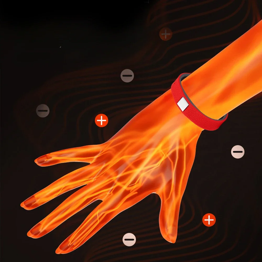Wireless Anti-static Bracelet Anti Radiation Energy Balance Silicone Strap Waterproof Sweat Proof Outdoor Sports Adjustable