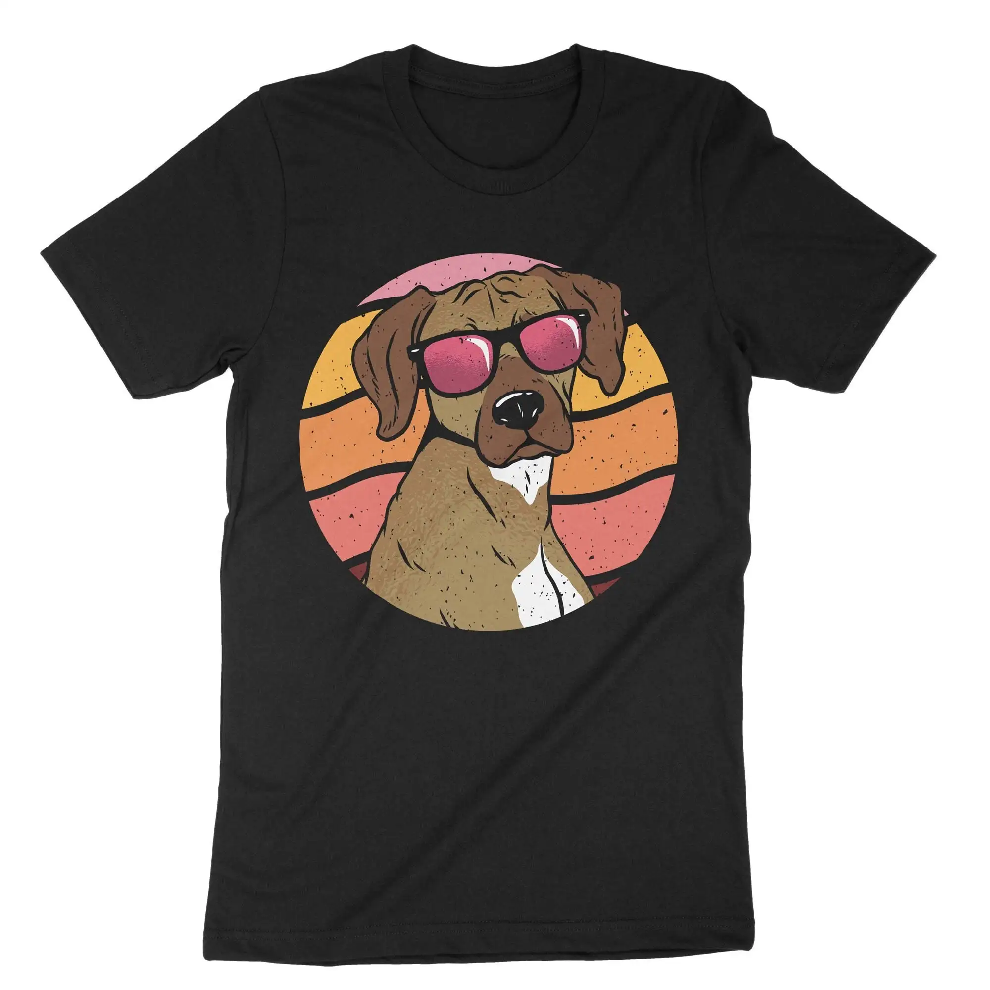 Rhodesian Ridgeback Dog Retro T Shirt Cool Sunglasses Funny Owner