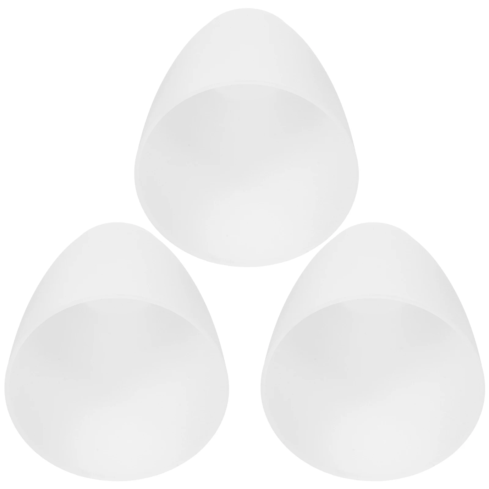 

3Pcs Flat Plastic Lamp Shades White 30mm E14 Base Minimalist Style Decorative Light Cover for Bedroom Living Room