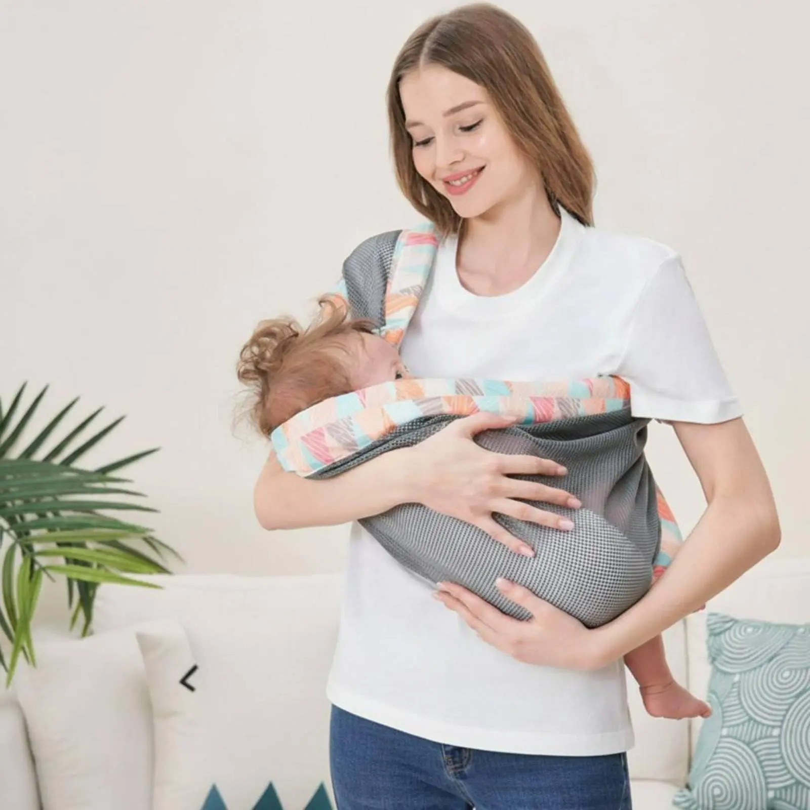 Front Baby Carrier Handsunrestricted Newborn Carrier Infant Sling Close-Contact Design Lightweight for Infants, Outdoor