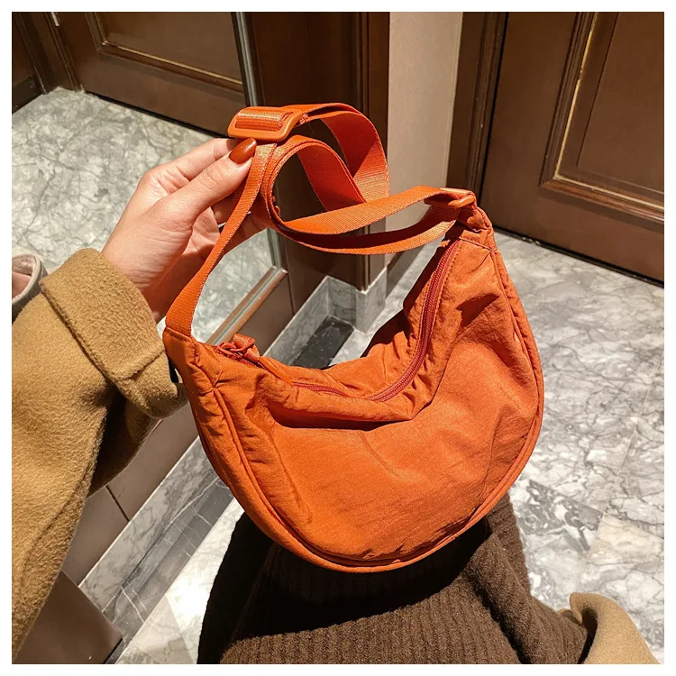 Casual Nylon Hobos Crossbody Bag for Women Designer Shoulder Bags Large Capacity Tote Lady Travel Shopper Bag Female Purses 2023