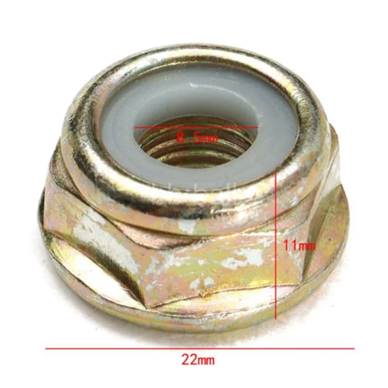 1pc universal m10x1.25 mão esquerda rosca lâmina porca para brushcutter trimmer caixa de engrenagens canhoto rosca substituir trimmer acessórios