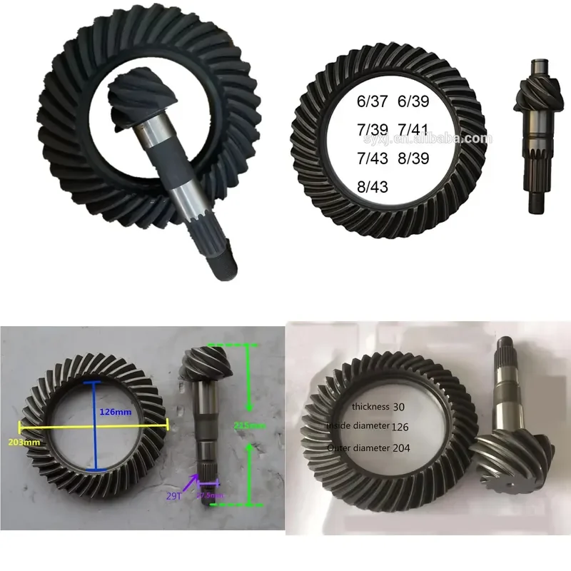 AP01 XJX Parts OE 9043500039 Crown and Pinion Gear Set with 8/35 Ratio for