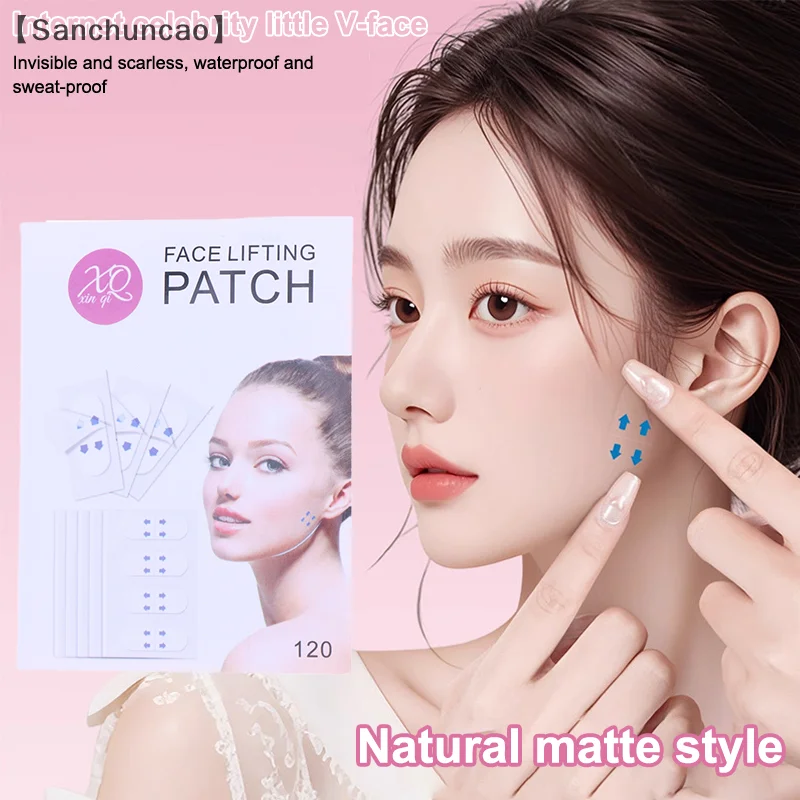 〔산〕페이스 리프트 테이프 투명 페이스 리프트 스티커 주름 제거 스티커 턱살 조임 잔주름 완화 V라인 즉각 메이크업