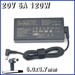 20V 6A 120W 6.0x3.7mm ADP-120CH B AC Adapter Laptop Charger For Asus FX705GM FX705DT FX705GE FX705GD FX705DY FX505GM FX505GD