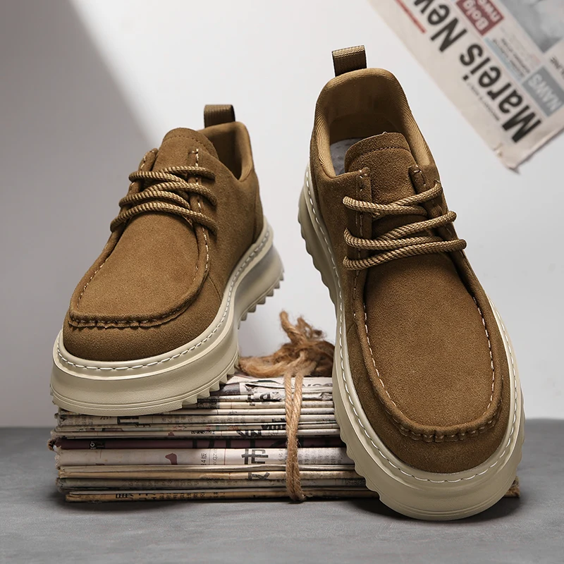 

Mens Casual Shoes Fashion Height Increase Skateboard Footwear Soft Leather Sneakers Leisure Walk Male Tenis Masculino Trainers