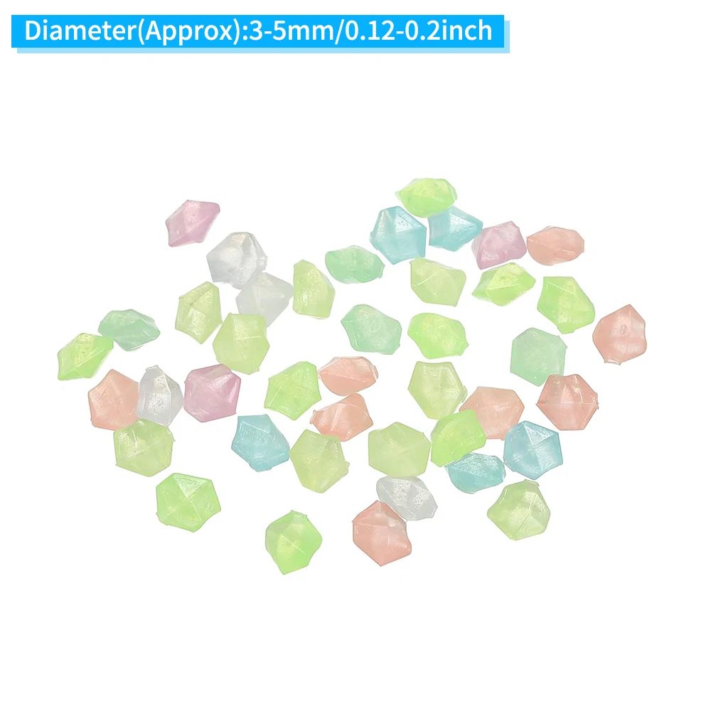 1000Pcs Luminous Sand Glow In The Dark Pebbles Stone Home Garden Yard Outdoor Path Lawn Decoration Fish Tank Aquarium Decor