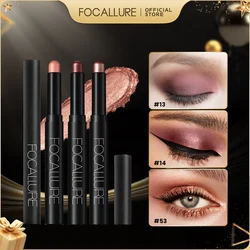 FOCALLURE 24 Colors Pearlescent Eyeshadow Pencil Waterproof Glitter Shimmer Pigment Eye Shadow Liner Stick Eyeliner Makeup Tools