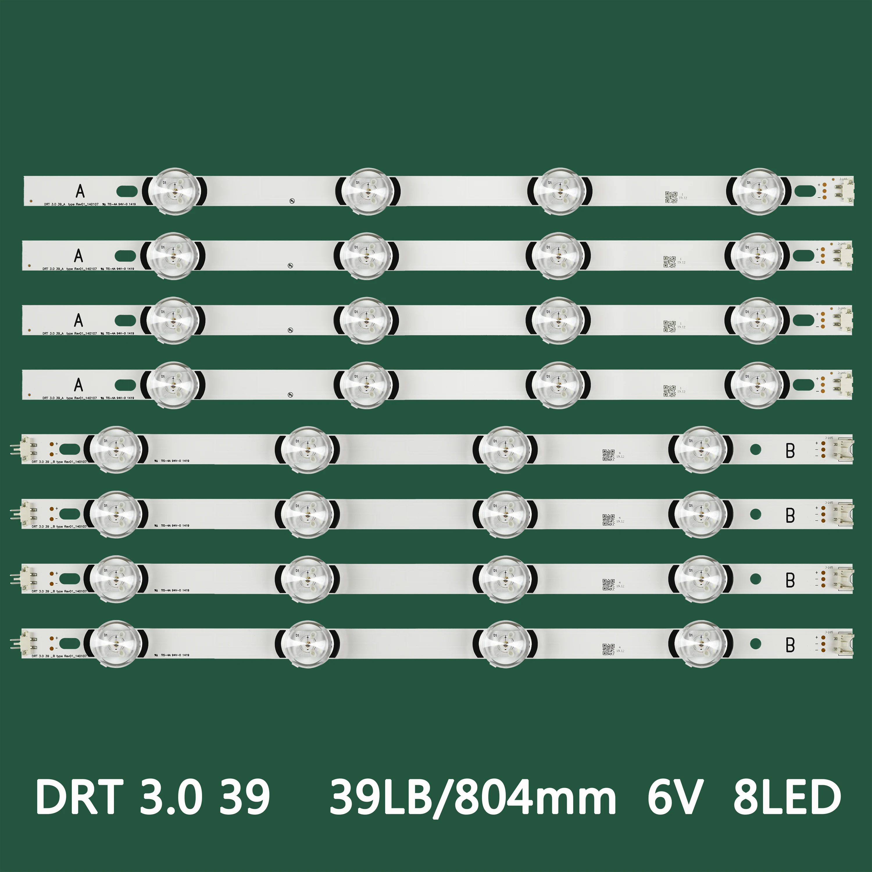New 8 PCS LED Backlight Strip for 39LB5500 39LB561U 39LB5700 39LB629V 39LB6500 39LB652V 39LY540H 39LY560H HC390DUN-VCHS1