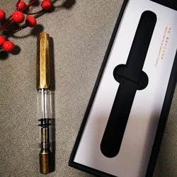 MOONMAN Final Craftsman T1 Handmade Resin Pen Piston Ink Absorbing High Capacity Aluminum Alloy Pen Holder Ink Storage Pen