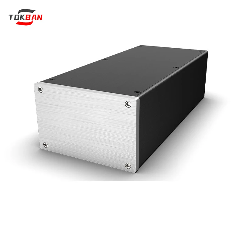TOKBAN 140x90 AllAluminum ChassisEnclosure for Power Supply Preamplifier, or Power Amplifier Model 1490