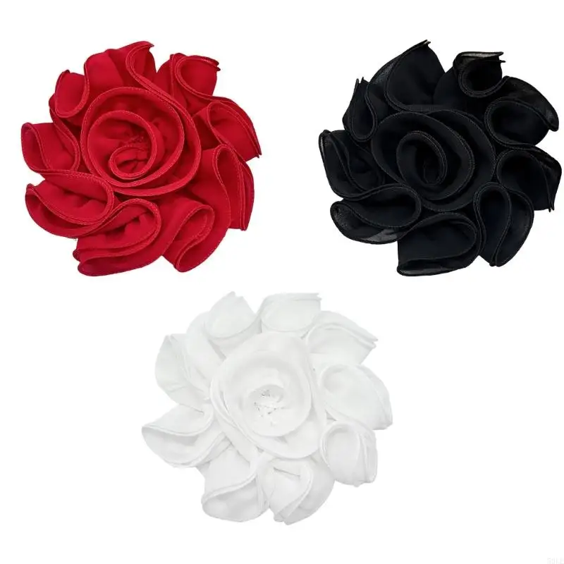 

50LE Creative Flower Brooches Fashion Clothing Patches Detachable Dress Ornament for Enhancing Women's Garments