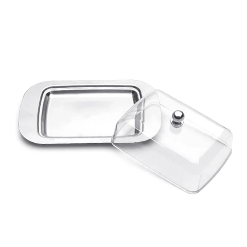 

Airtight Butter Dish with Lid Metal Butter Container for Countertop and Fridge