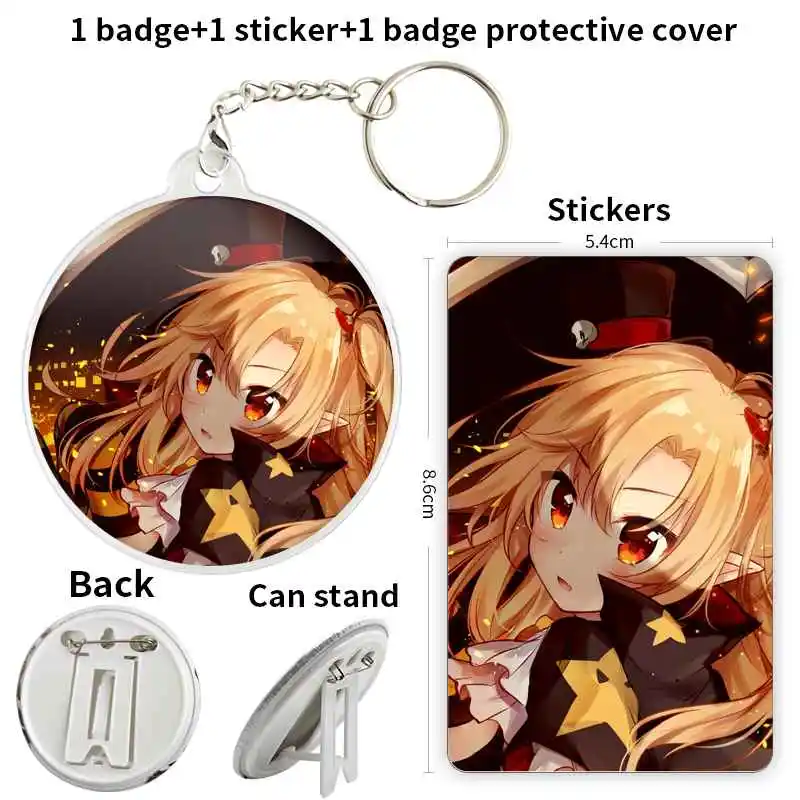 Clvld AzurLane Game Anime Character Badge Brooch anchor Peripherals Pin School bag Fashion Pendant Hat Decoration 75mm Trinket