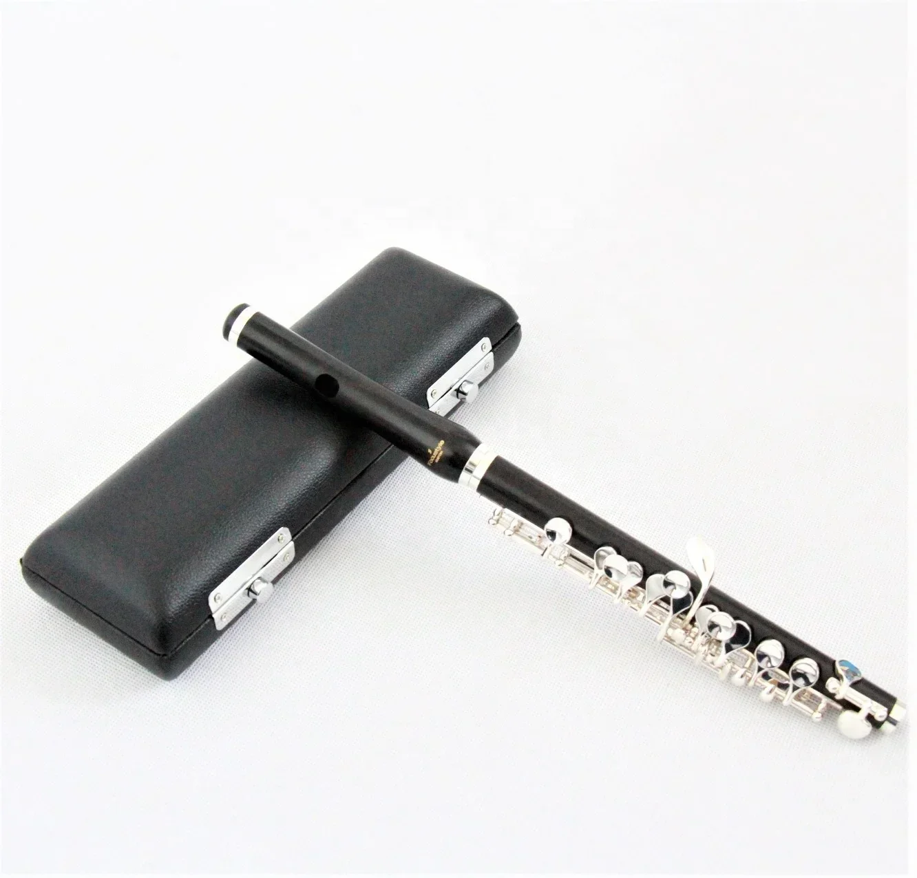 

Wholesale Chinese flute instrument factory direct sale piccolo flute silver plated ebony piccolo