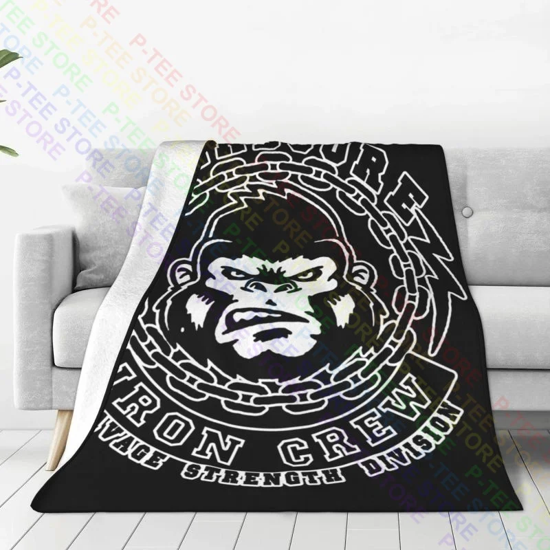 Hardcore Iron Crew Gorilla Powerlifting ,Weightlifting Blanket Thick Sofa Bed Home Decotation