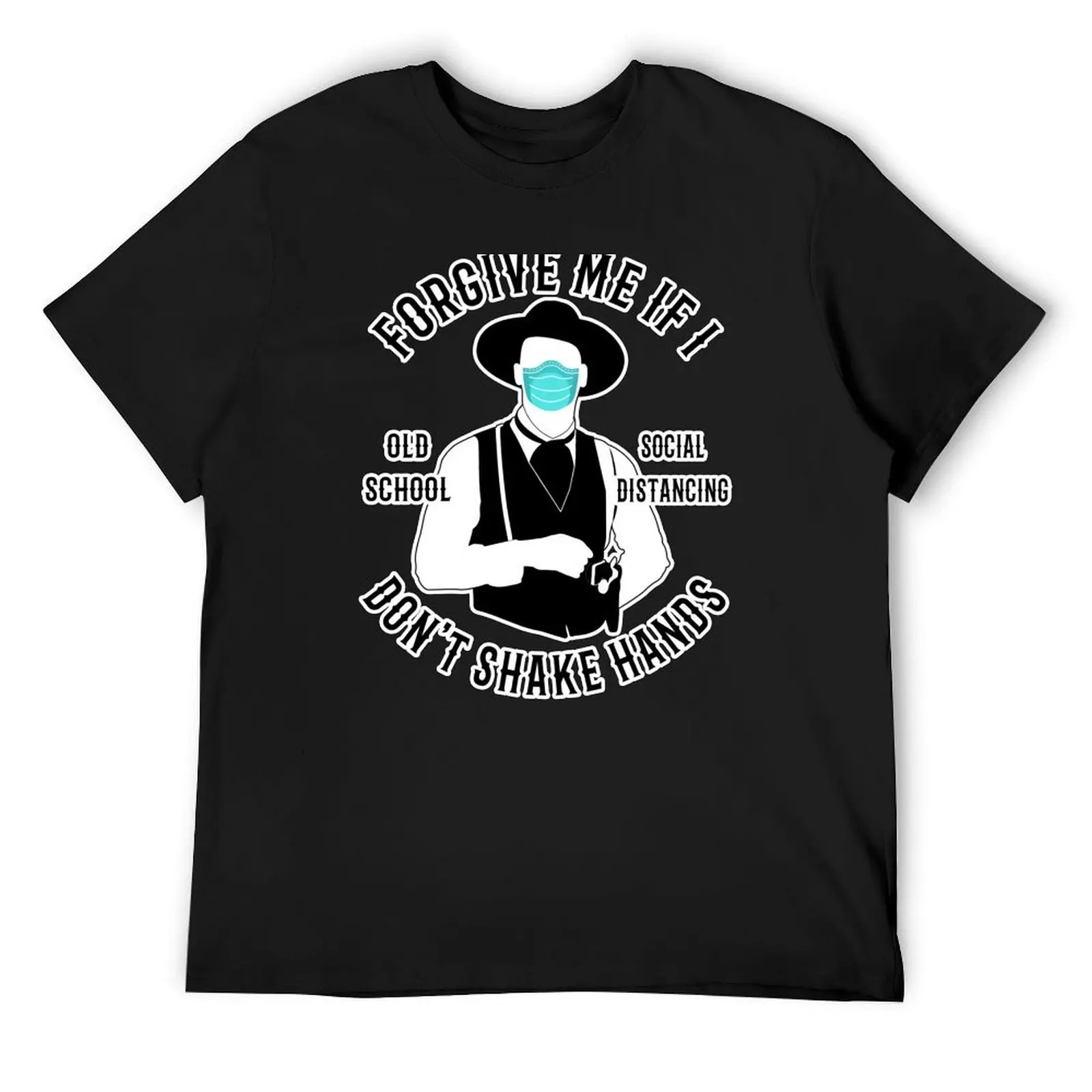 Forgive Me If I Don't Shake Hands Doc Holliday Tombstone T-Shirt anime figures custom shirt mens plain t shirts