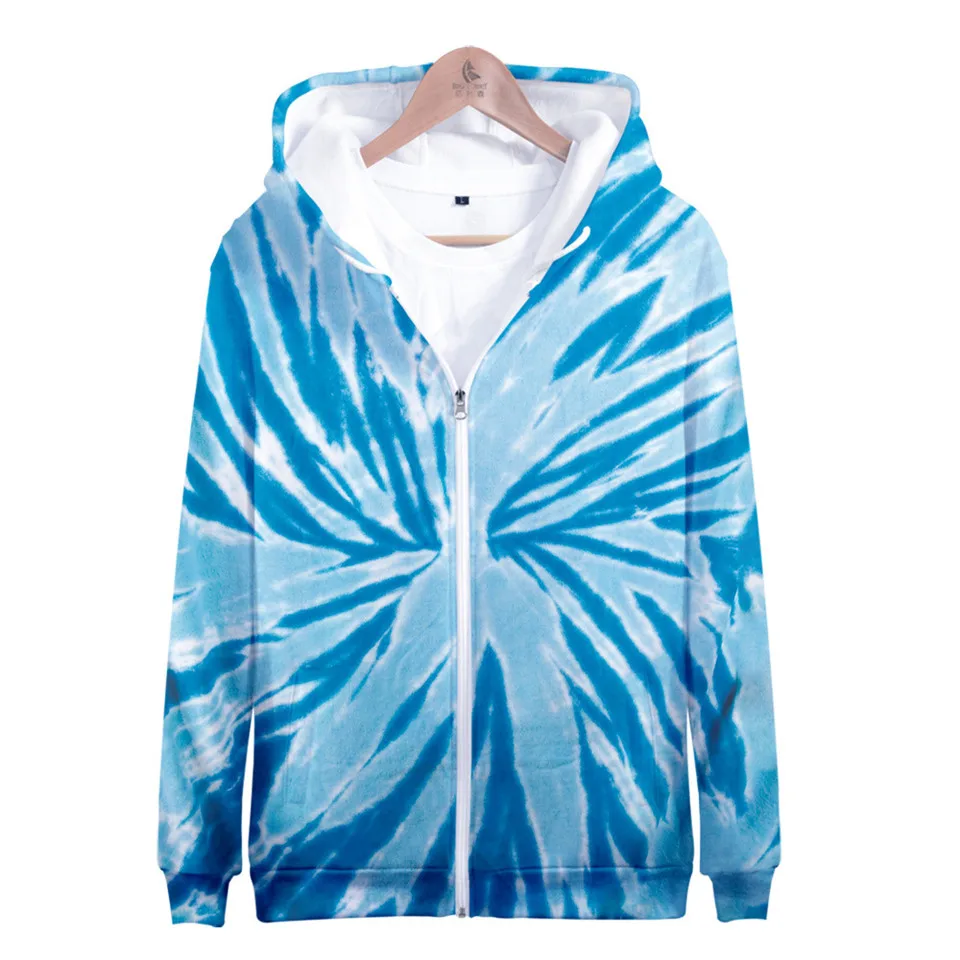 Colorful Spiral Dizzy Pattern Hoodie Men Women Optical Illusion Hoodies Sweatshirt Harajuku Tie Dye Jacket Coat Clothes
