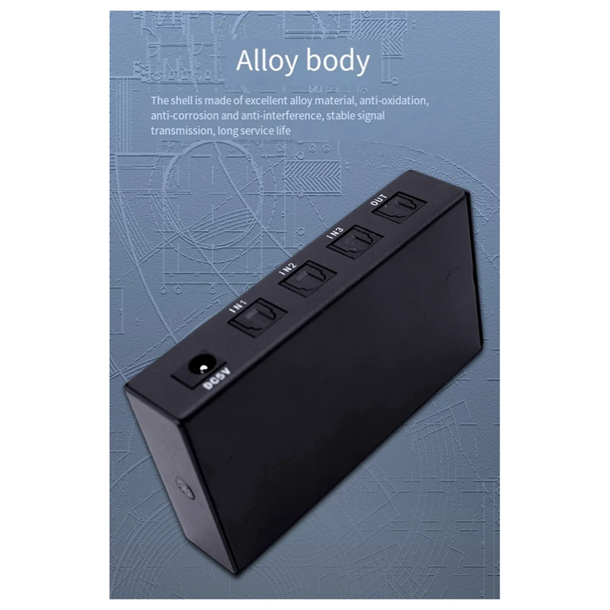 Optical Switcher with 2 Way Spdif Toslink Optical Digital Audio Splitter 3 in 1 Out with IR Remote Control Switch HOT