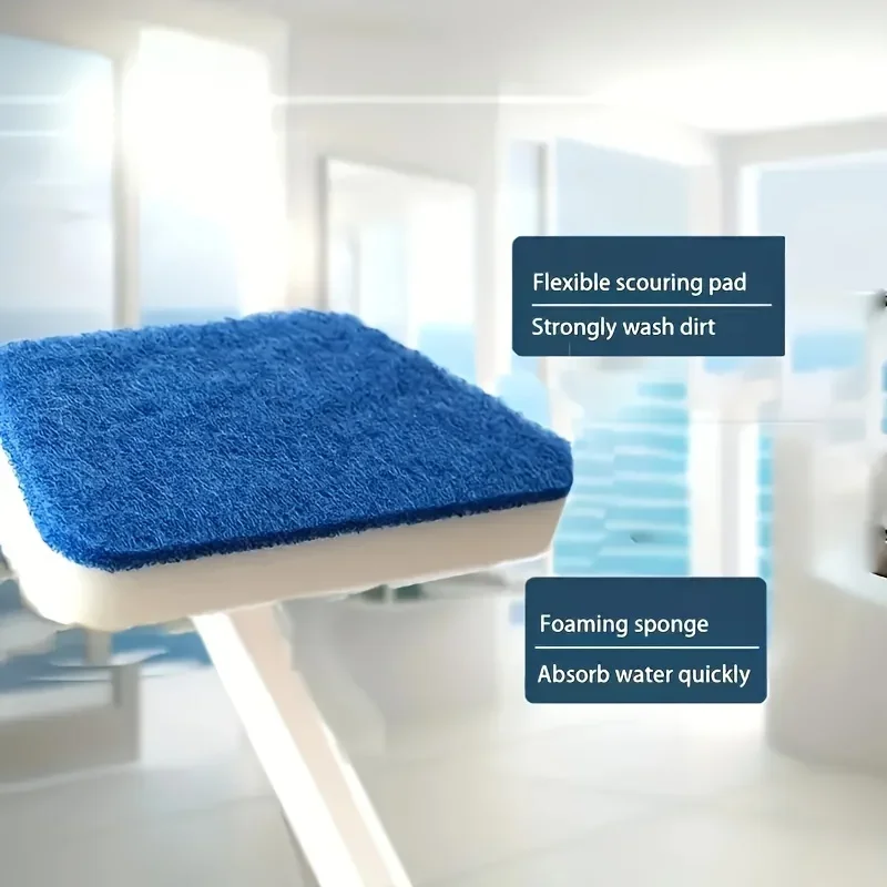 1 Multifunktionale Reinigungsbürste - Ersatzschwammkern - Manuelle Reinigung für Badezimmer, Küche, Wohnzimmer, Schlafzimmer und Toilette – Detail 2