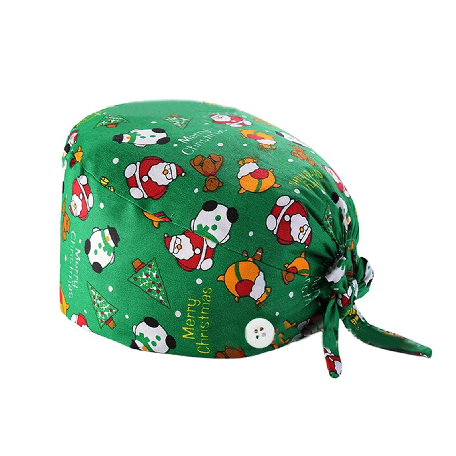 Scrubs Cap cappelli chirurgici infermiera accessori uniformi berretti da lavoro turbante cappello bottoni cravatta indietro lavoro regolabile cappelli da allattamento scrub