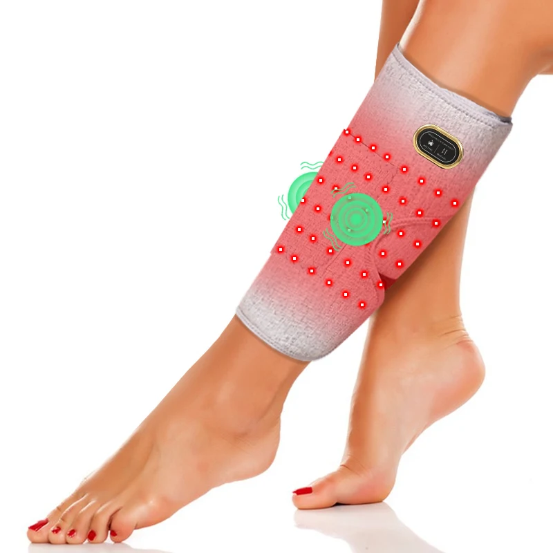

Red Light Electric Heating Calf Support Vibration Massager Eases Pain Fatigue Injury Muscle Relaxation Physiotherapy Leg Warmers