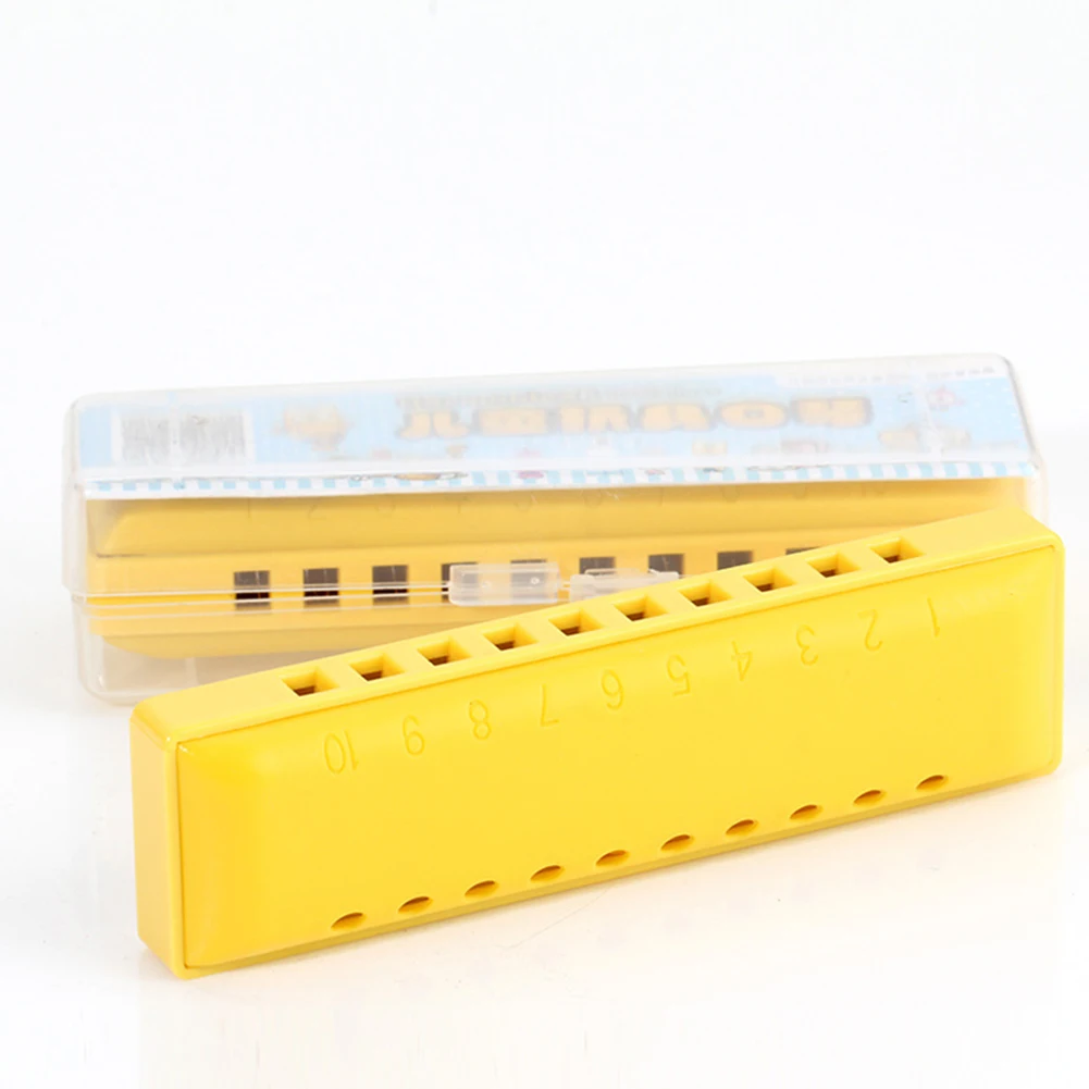 

Musical Instruments Harmonica Gear Orange Plastic Box 10 Holes About 65 G 100% Brand New Colorful High Quality