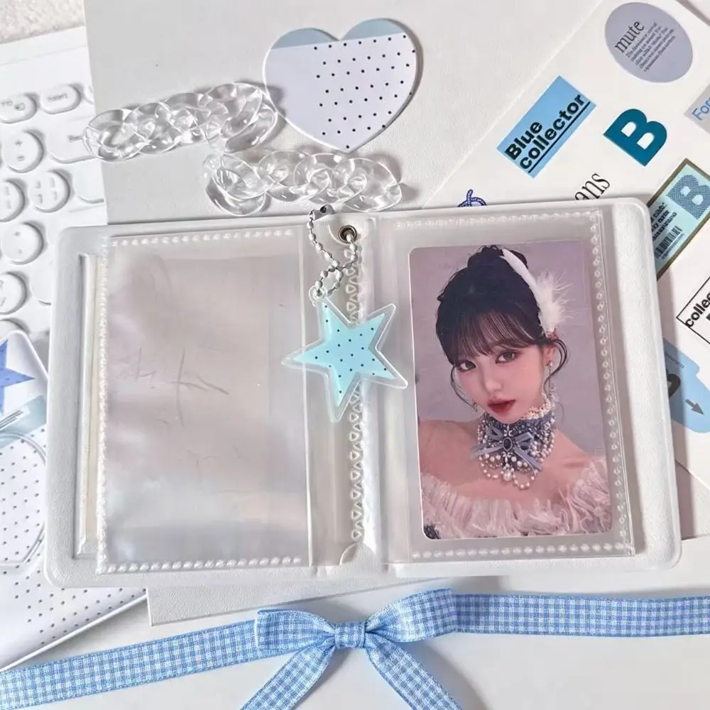 Gifts 3-inch Photocard Binder PVC Ring Binder Card Holder Book Clear Pocket Pages Photocard Collection Book Photo Organization