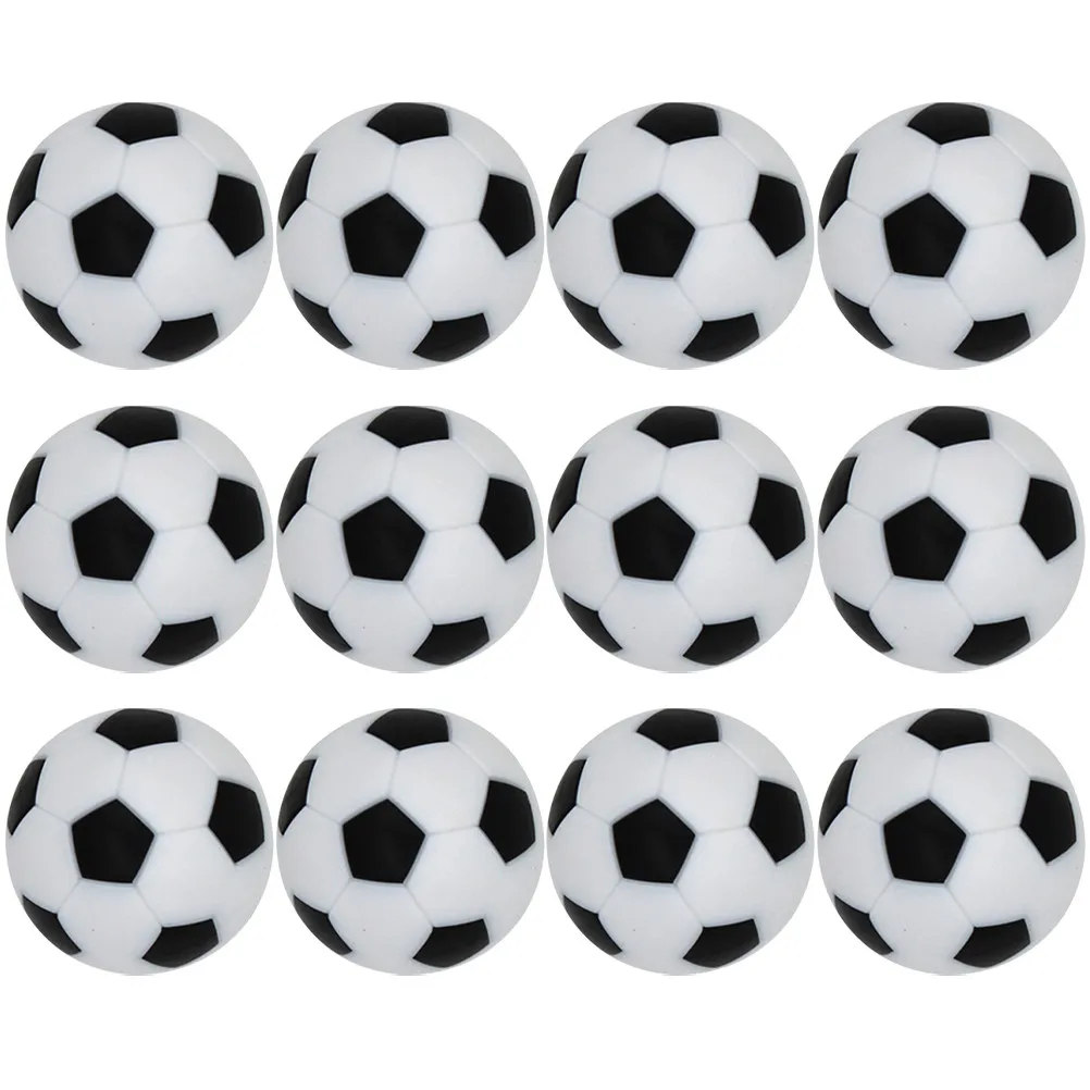 

12Pcs Table Soccer Balls Mini Foosball Accessories Replacement Balls Stable Hips Material for Desk Football Game